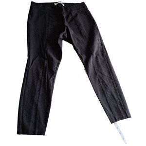 Old Navy Petite Dot Print Ankle Leggings Womens Large Black